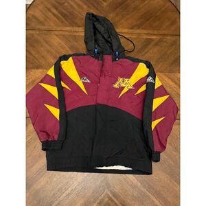 Vintage Apex One Minnesota Golden Gophers Hooded Puffer Jacket Maroon Gold Men M